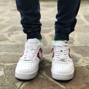 Nike Air Force One Custom Bandana Rossa - Vol 2