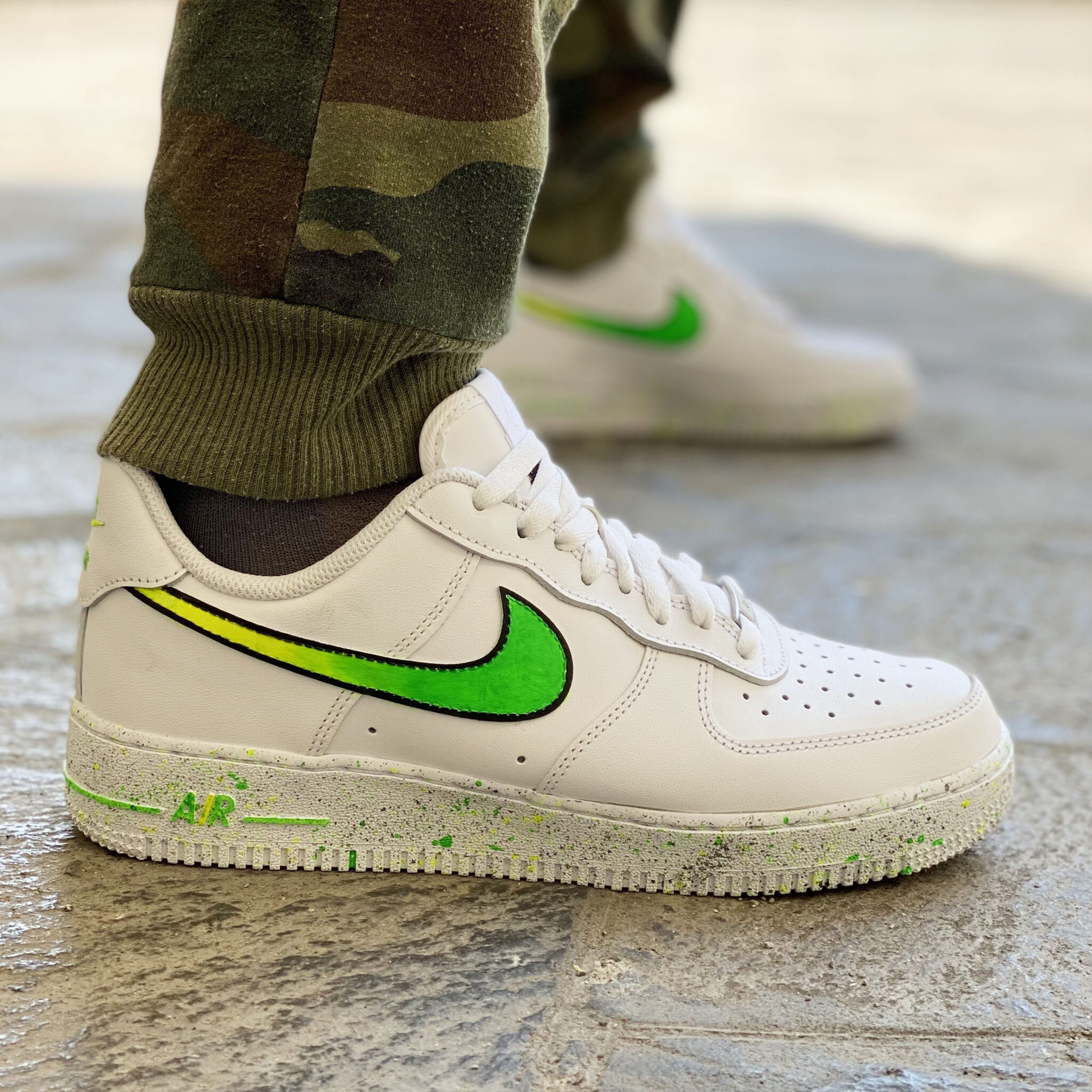Nike air force verdi alte hot sale