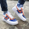 Nike Air Force One Custom Bandana Arancio & Blu