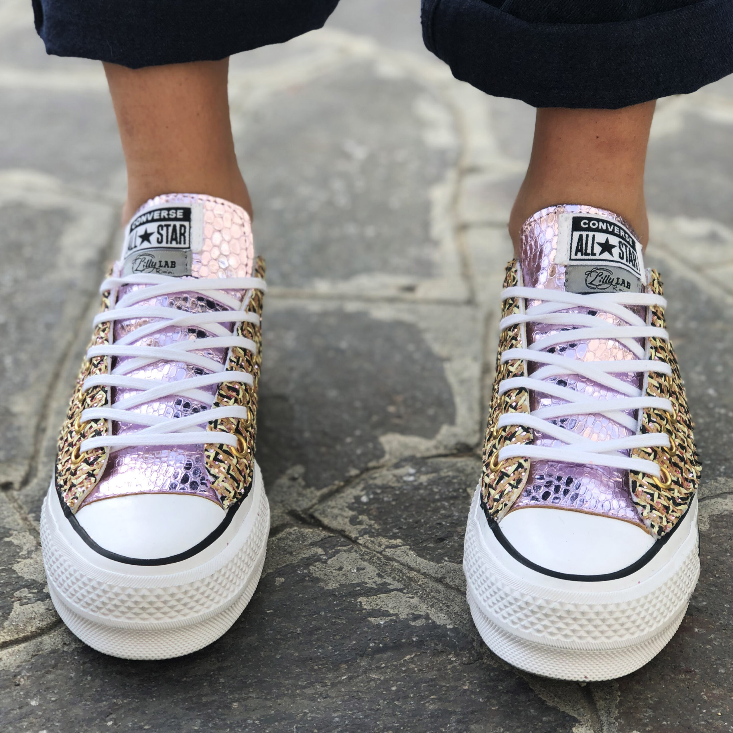 converse all star platform rosa