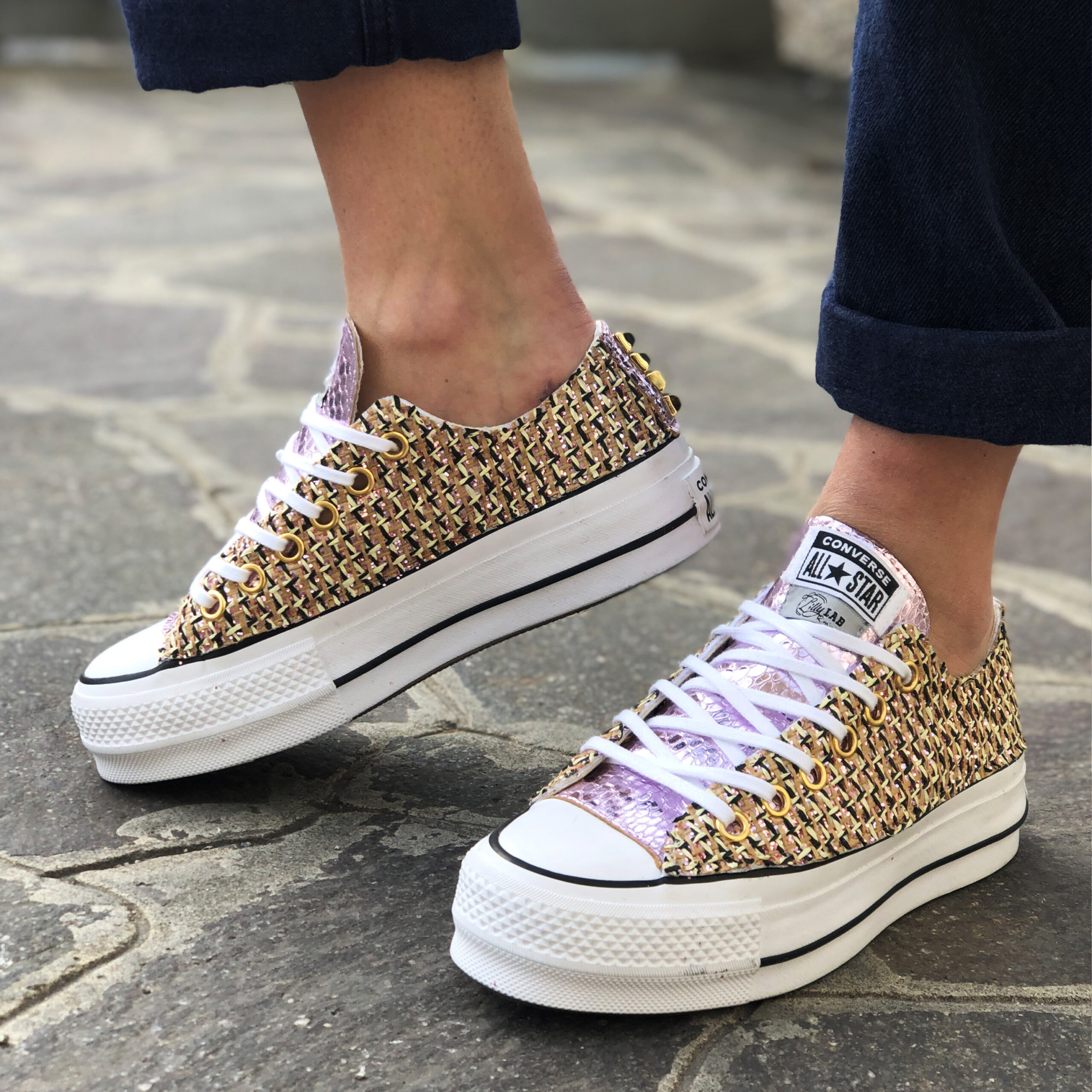 all star rosa platform