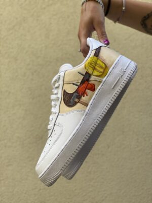Nike Air Force One Custom Dipinte A Mano Muratore