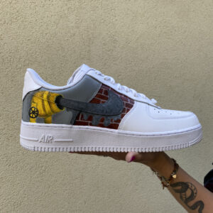 Nike Air Force One Custom Dipinte A Mano Muratore