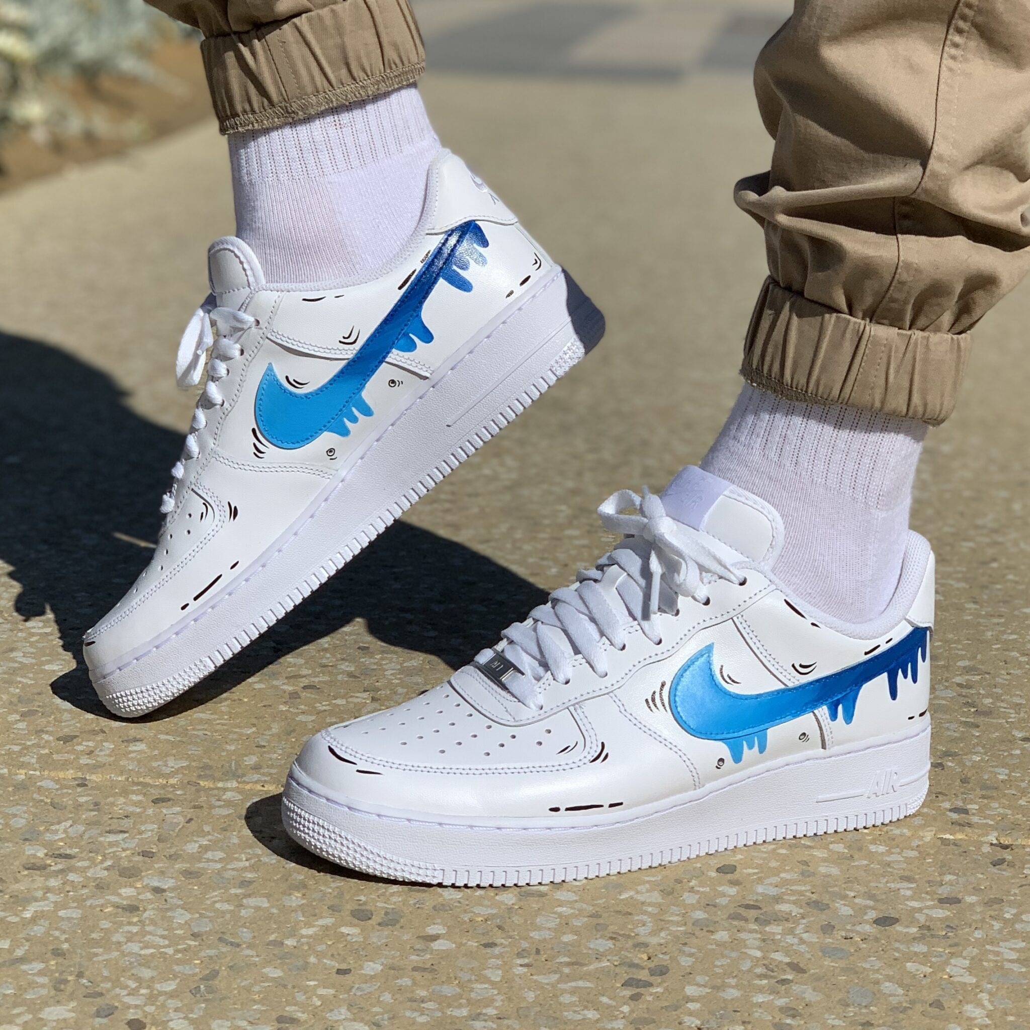 nike air force 1 07 bleu marine