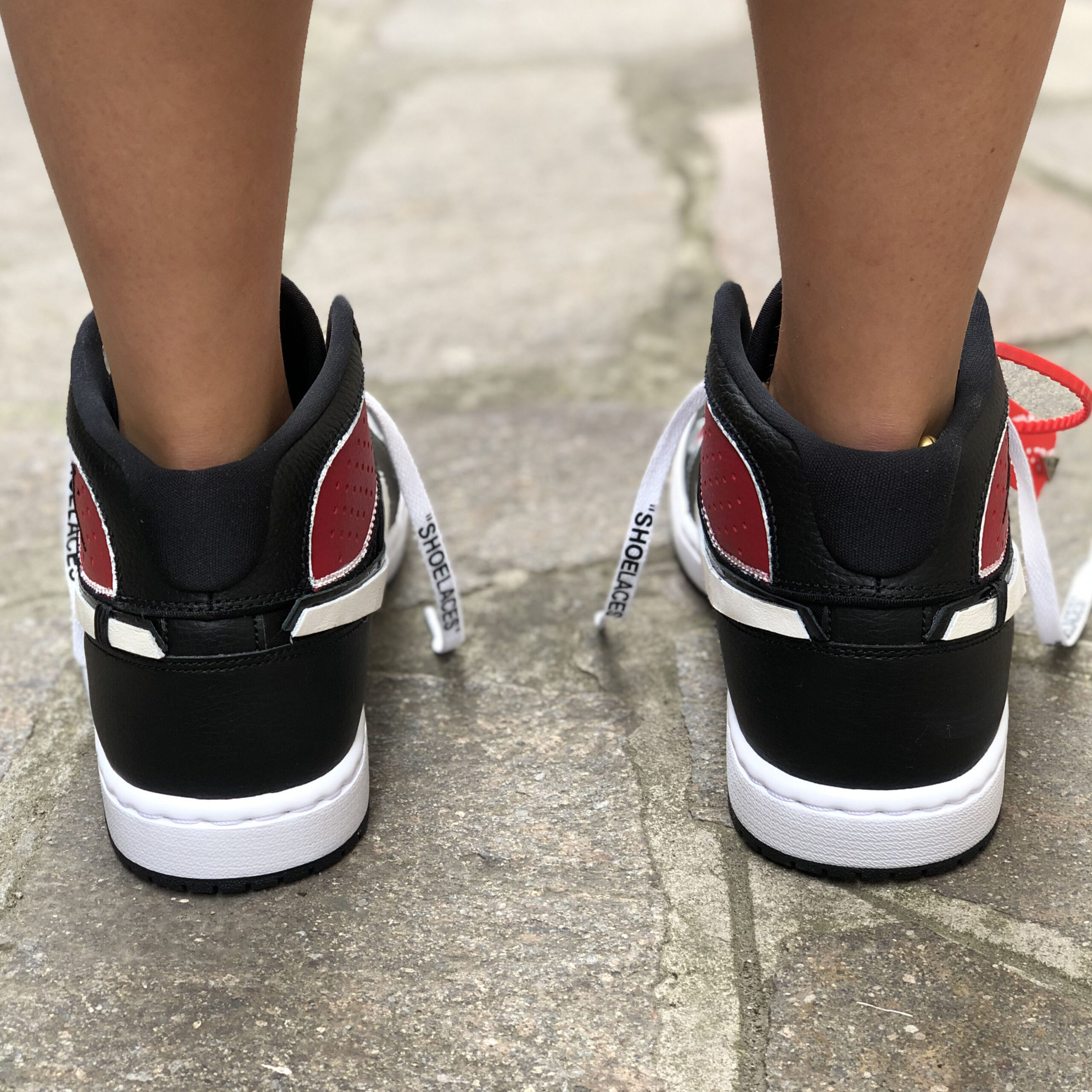 Nike Jordan Custom Doppio Swoosh & Laccetti Bianchi VA