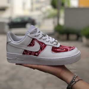 Nike Air Force One Custom Bandana Rossa - Vol 3