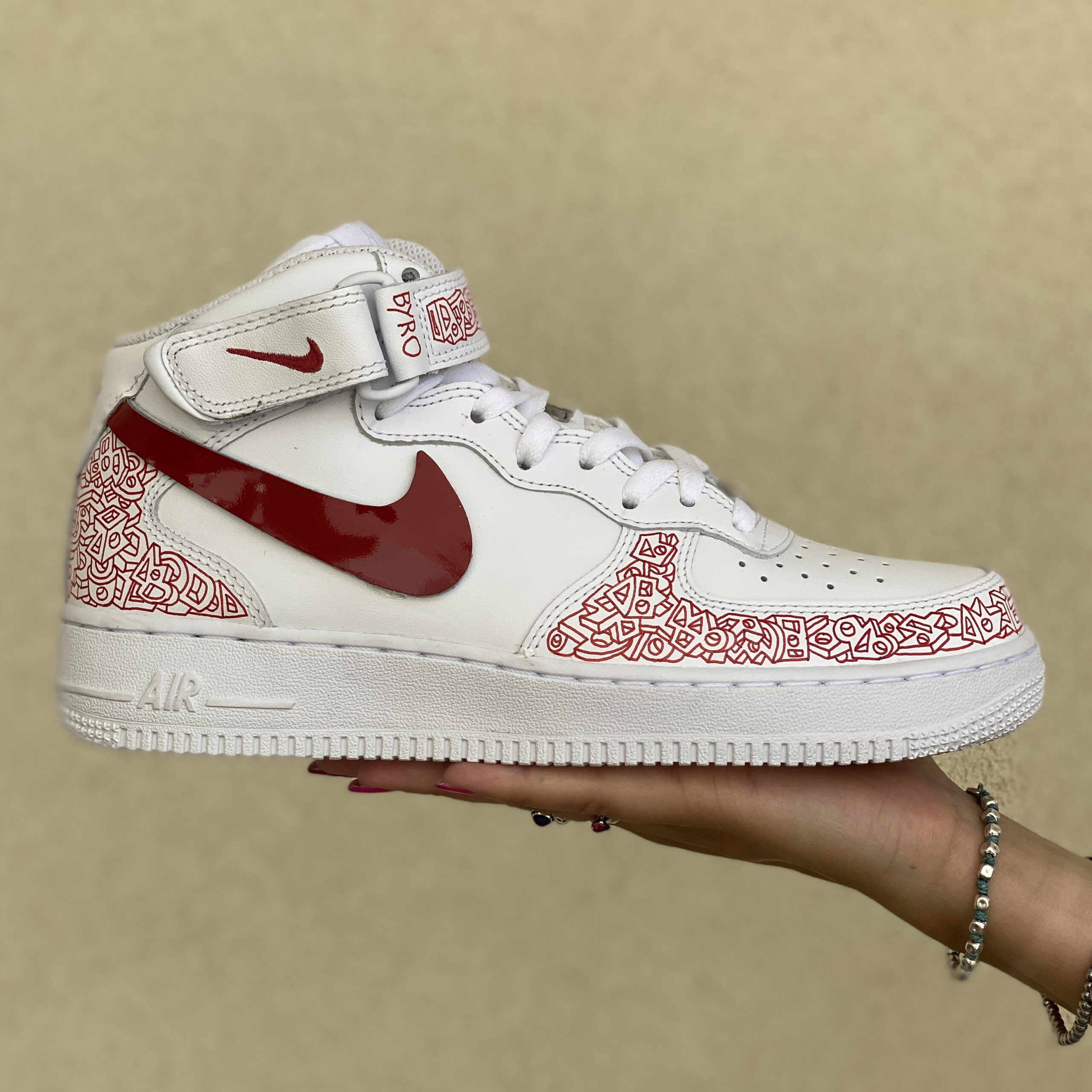 Nike Air Force One Custom Mid Byro Art Collection - Mary