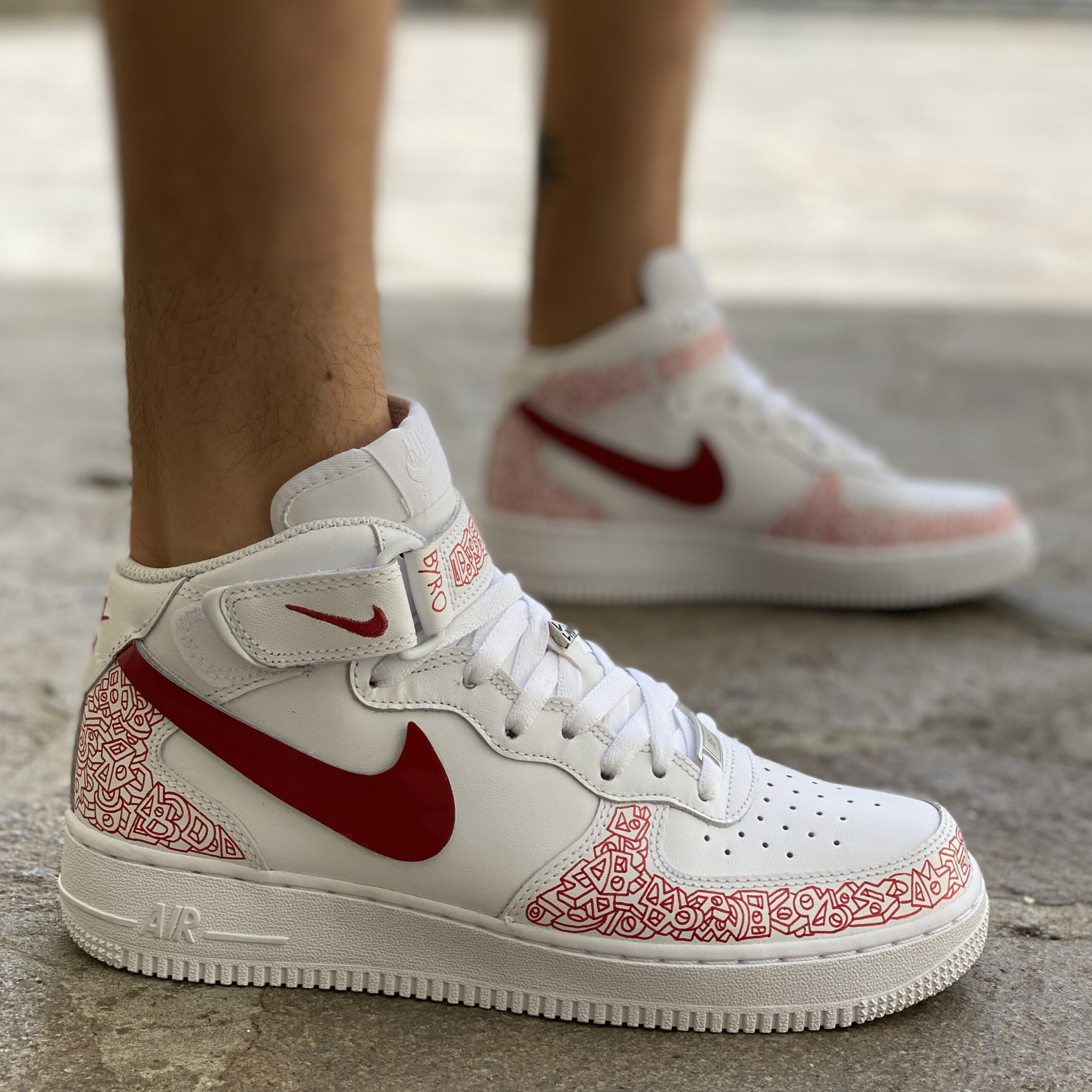 Nike Air Force One Custom Mid Byro Art Collection - Mary