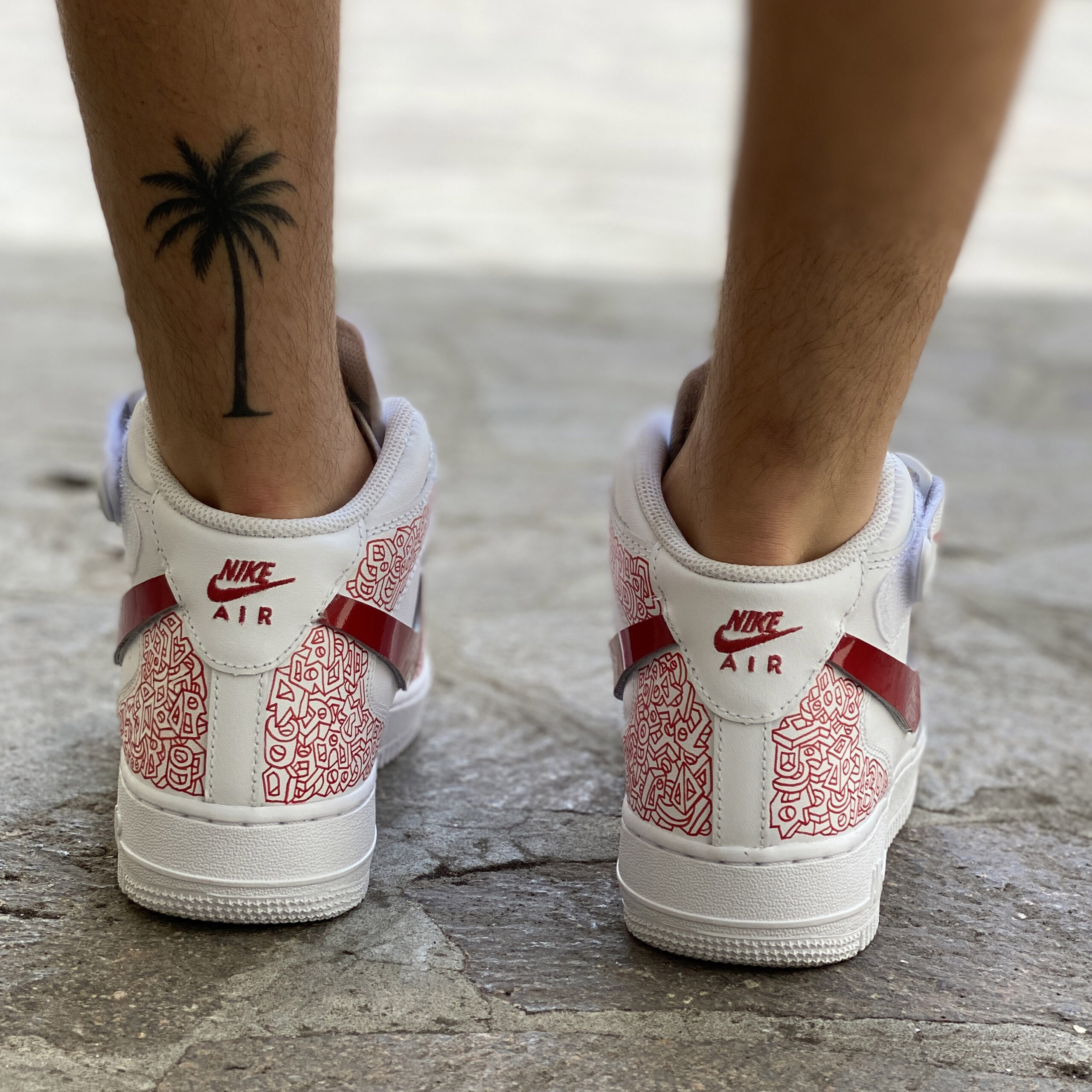 Nike Air Force One Custom Mid Byro Art Collection - Mary