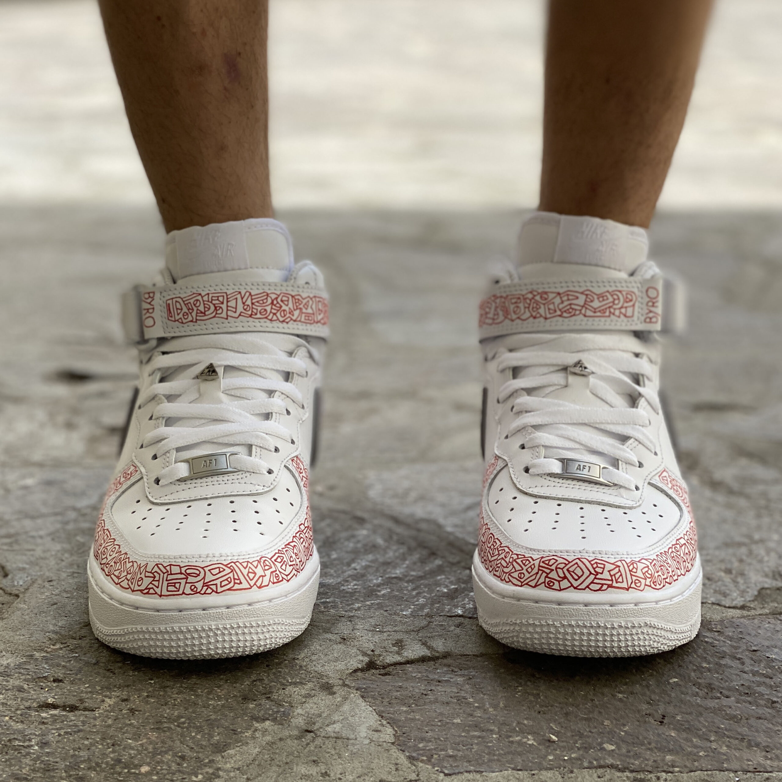 Nike Air Force One Custom Mid Byro Art Collection - Mary