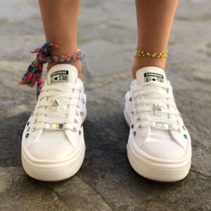 Converse All Star Personalizzate Move Borchie Multicolor
