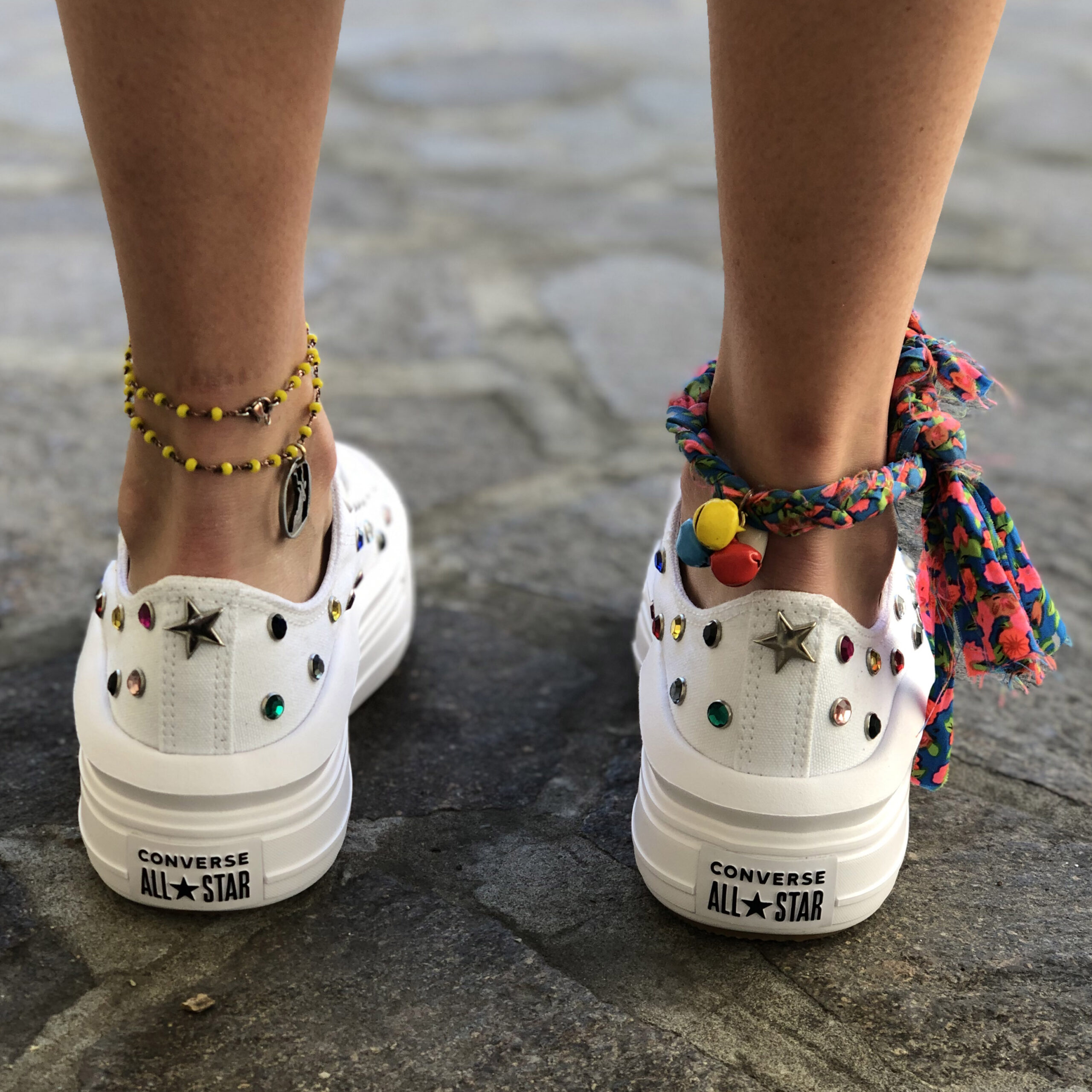 Converse All Star Personalizzate Move Borchie Multicolor