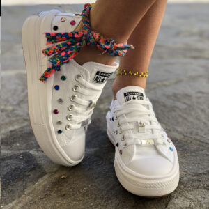 Converse All Star Personalizzate Move Borchie Multicolor