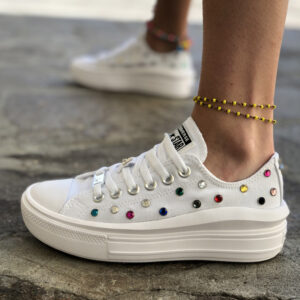 Converse All Star Personalizzate Move Borchie Multicolor