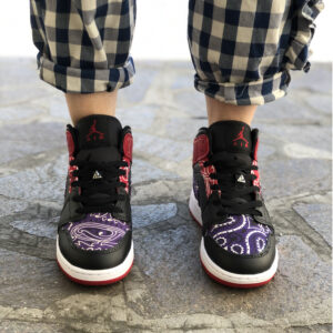 Nike Jordan 1 Custom Bandana Viola & Rossa