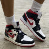 Nike Jordan 1 Custom Dipinta a Mano Maschera Veneziana