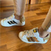 Adidas Superstar Personalizzate Bambino Oro & Borchie “Tempesta”