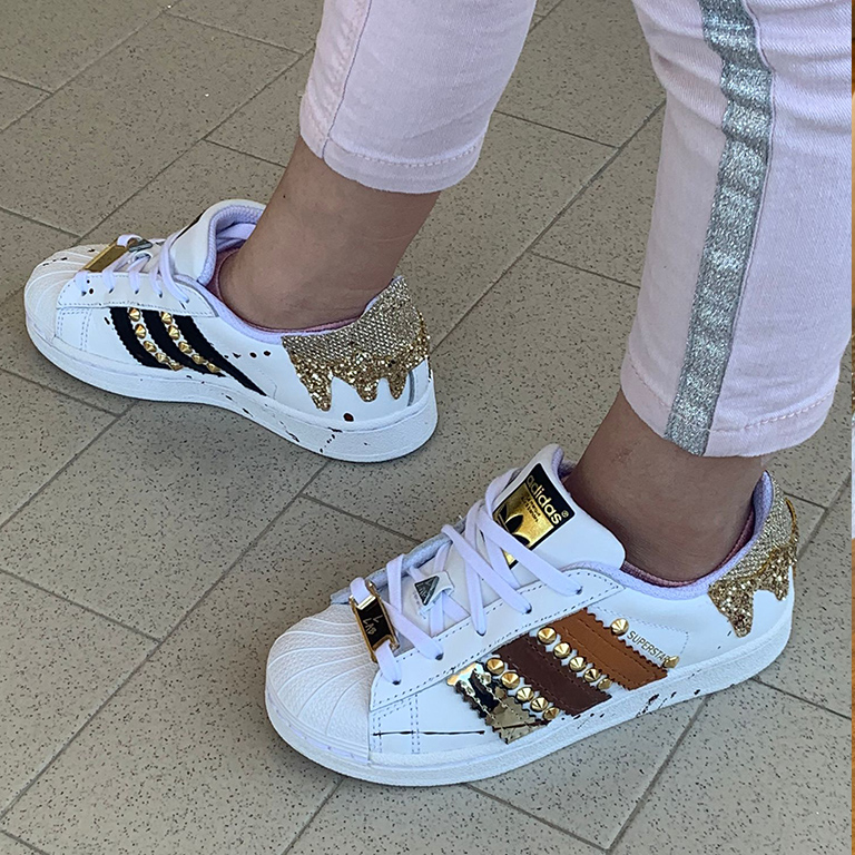 adidas superstar oro bambina