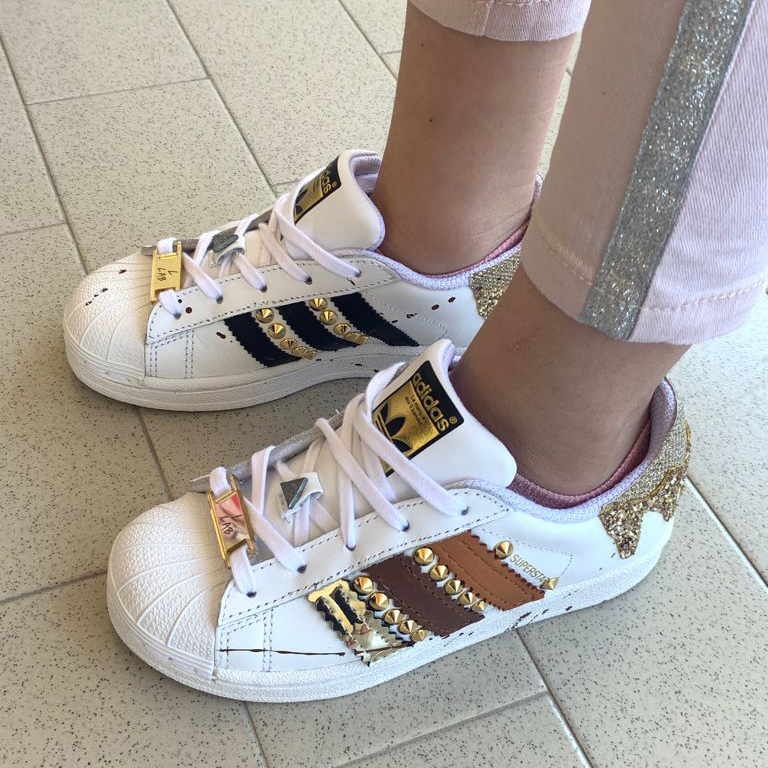 adidas superstar bambina oro