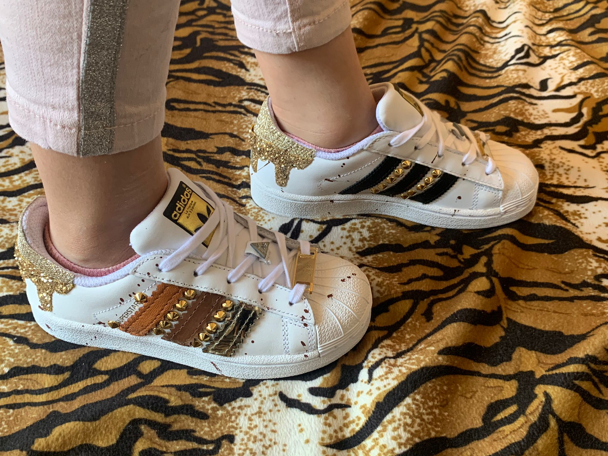 adidas superstar bambina oro