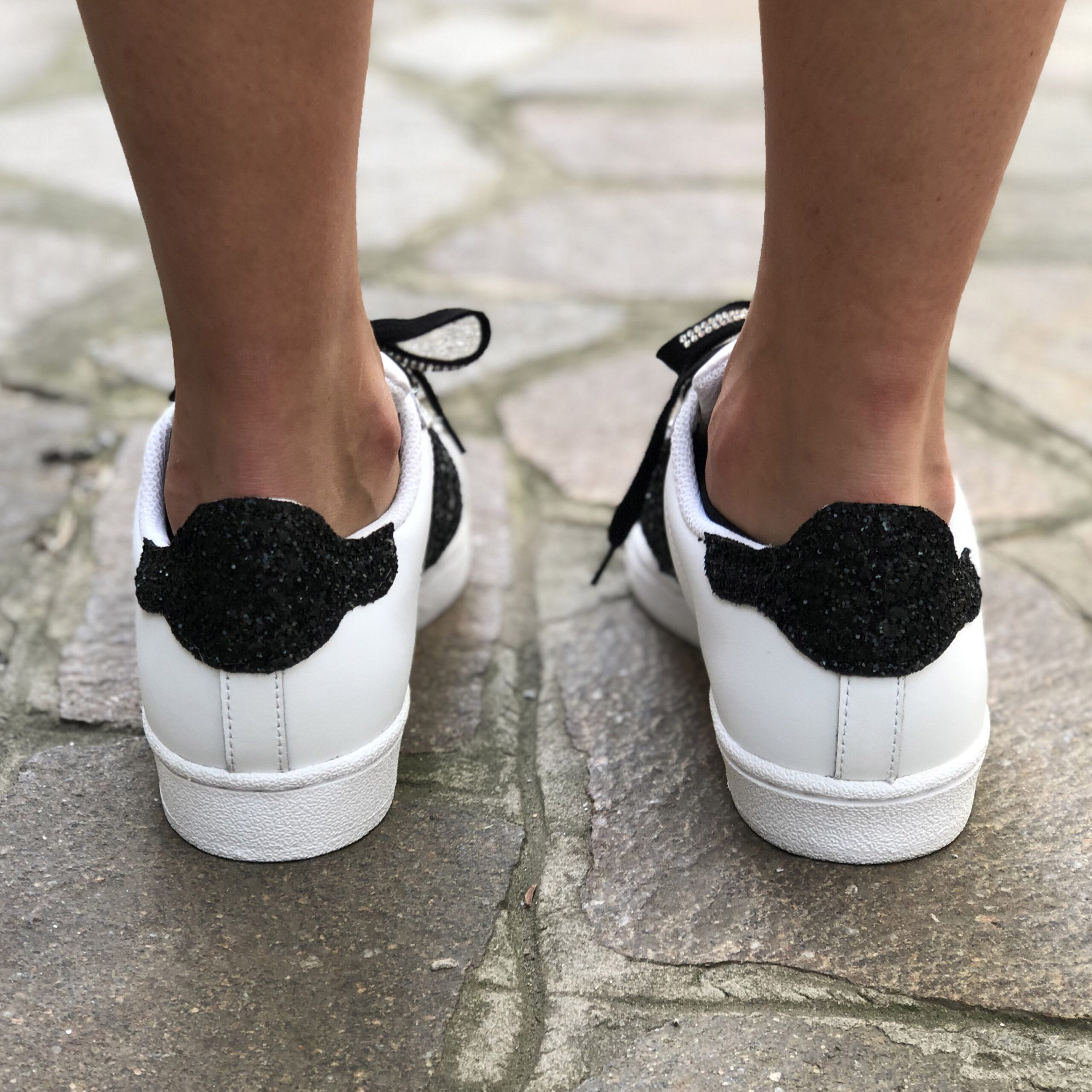 Adidas Superstar Personalizzate Glitter, Borchie & Lacci Strass - Eclipse Luxury 2