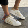 Adidas Stan Smith Personalizzate Glitter & Borchie A Stella Oro