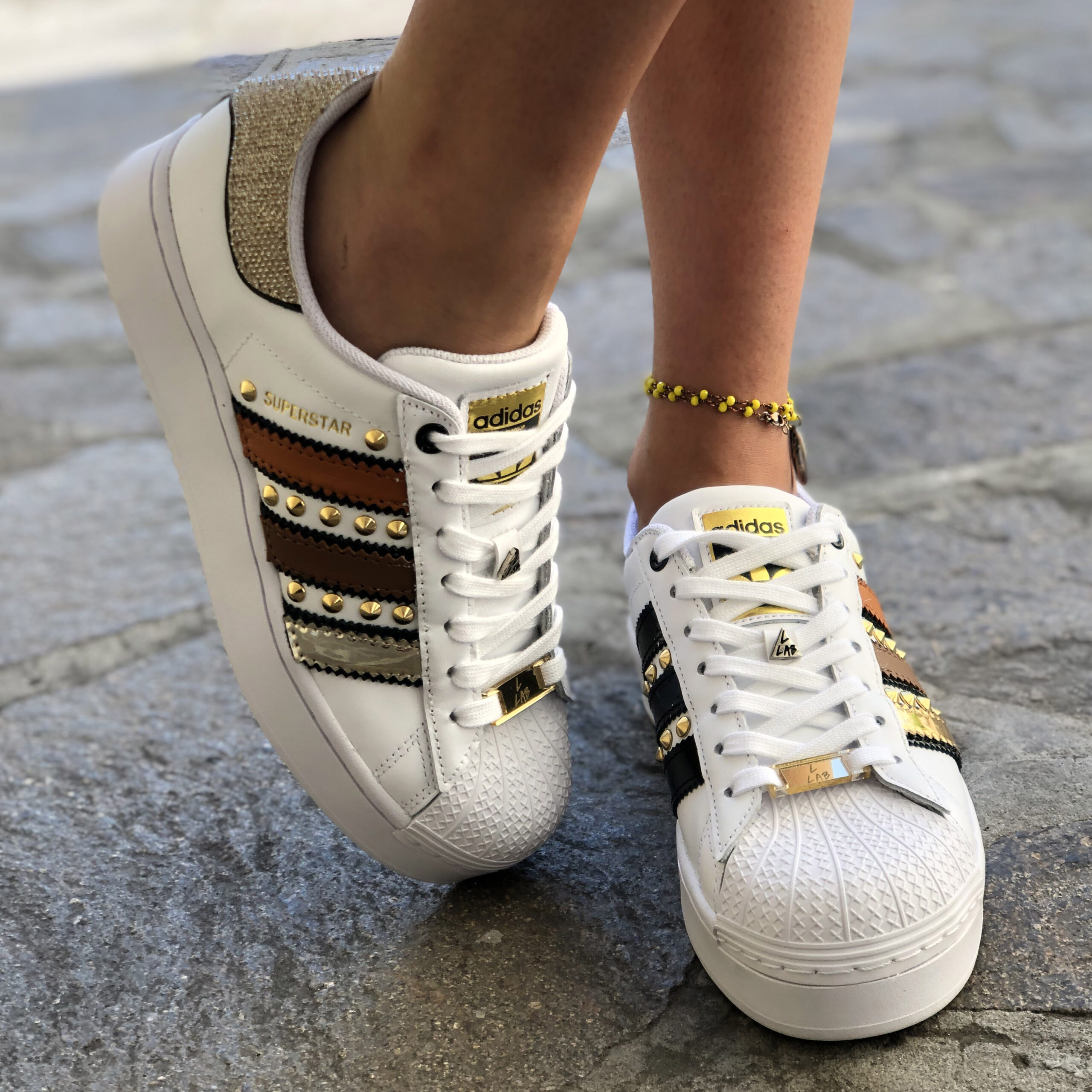 adidas superstar bold oro