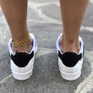 Adidas Superstar Personalizzate Borchie Oro, Glitter & Sporcatura Nero