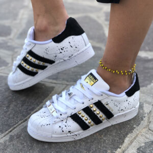 Adidas Superstar Glitter Borchie Vintage [Prodotto Customizzato