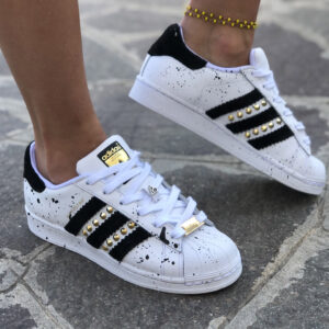 adidas nere con brillantini