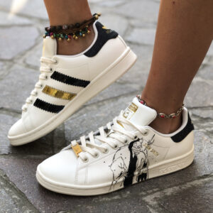 Adidas Stan Smith Personalizzate Dipinte A Mano Delia