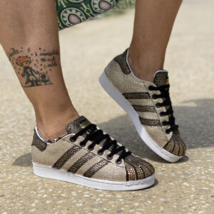 Adidas Superstar Custom Lurex Oro Luxury | LLab scarpe personalizzate