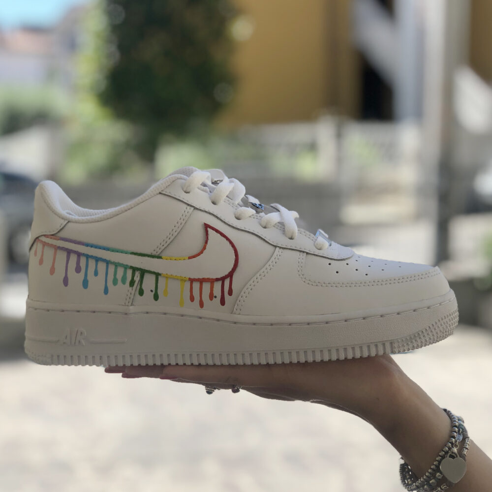 rainbow bottom air force 1
