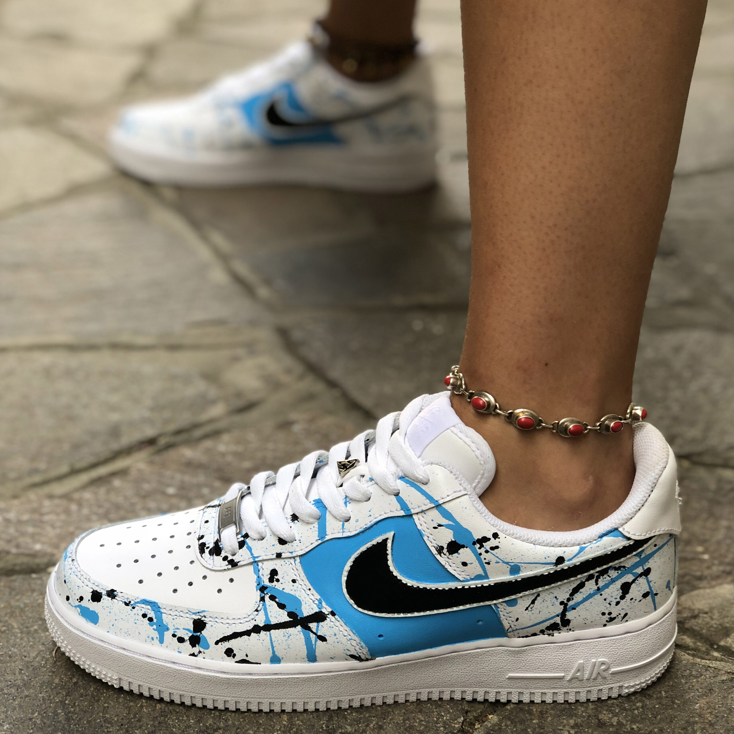 air force one swoosh nero
