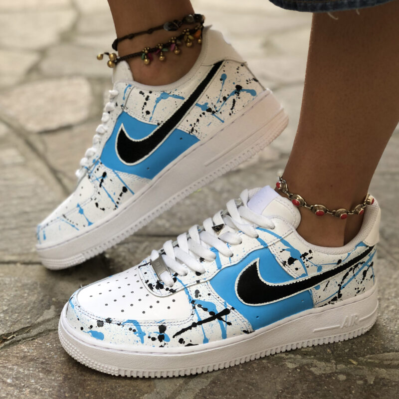 air force one swoosh nero