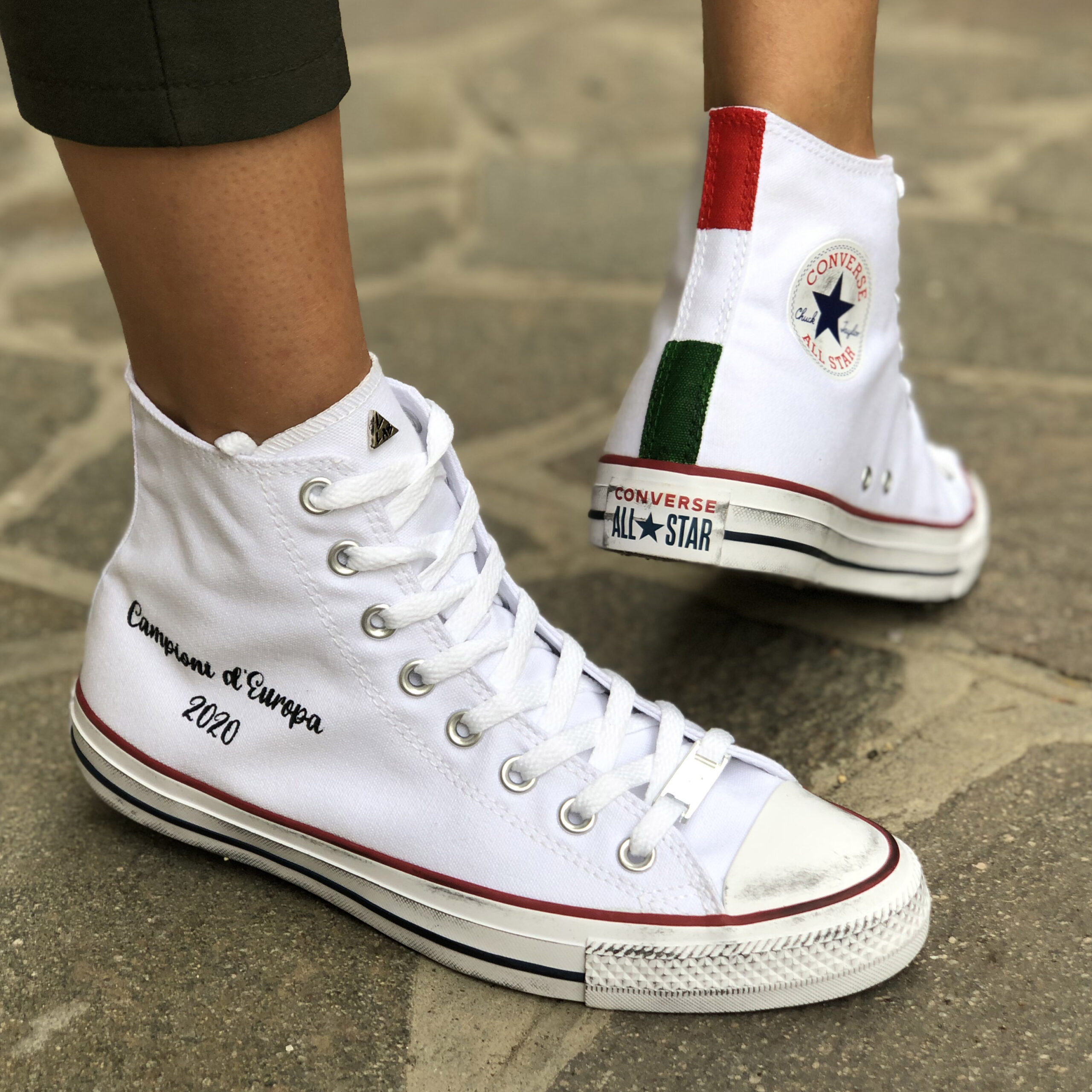 Konvention Overvind Det Converse Personalizzate Italia Campione | LLab scarpe personalizzate