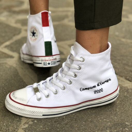 Converse Personalizzate Italia Campione Europa 2020