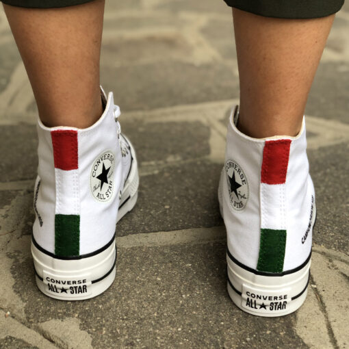 Converse All Star Platform Custom Italia Campione LLab Scarpe Custom