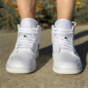 Nike Jordan 1 Custom Dipinta a Mano Goccia Nera