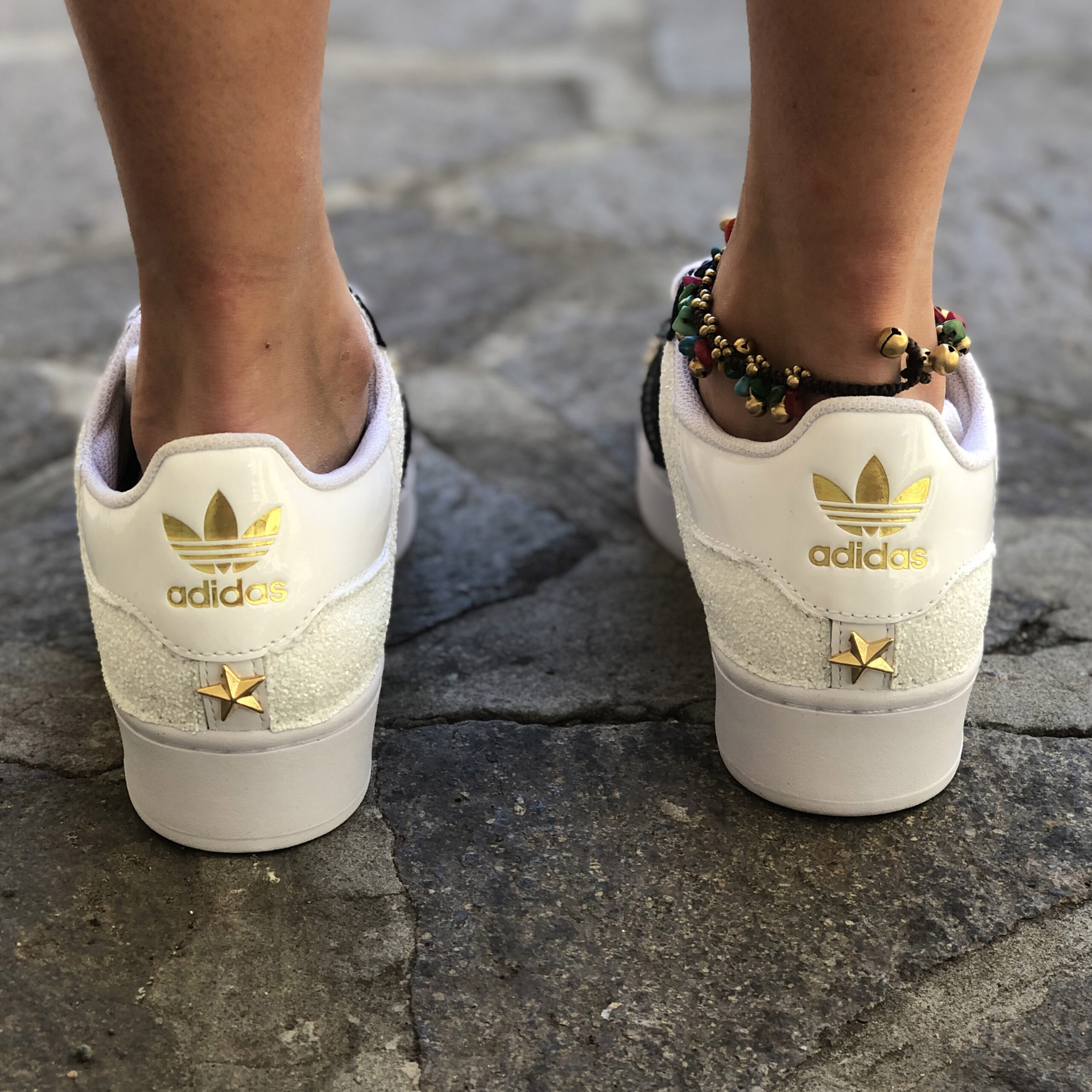 adidas superstar bianche e oro