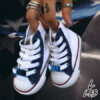 Converse All Star Personalizzate Bambino Jeans e Borchia Stella