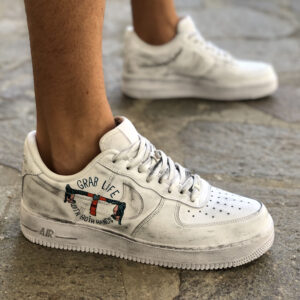Nike Air Force One Custom Dipinte A Mano Ciclista