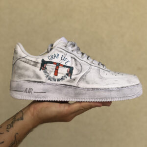 Nike Air Force One Custom Dipinte A Mano Ciclista