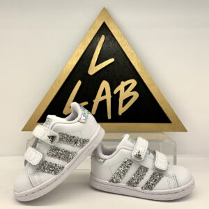Stan smith bambino argento shop