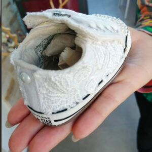 Converse All Star Personalizzate Culla Perle e Raso