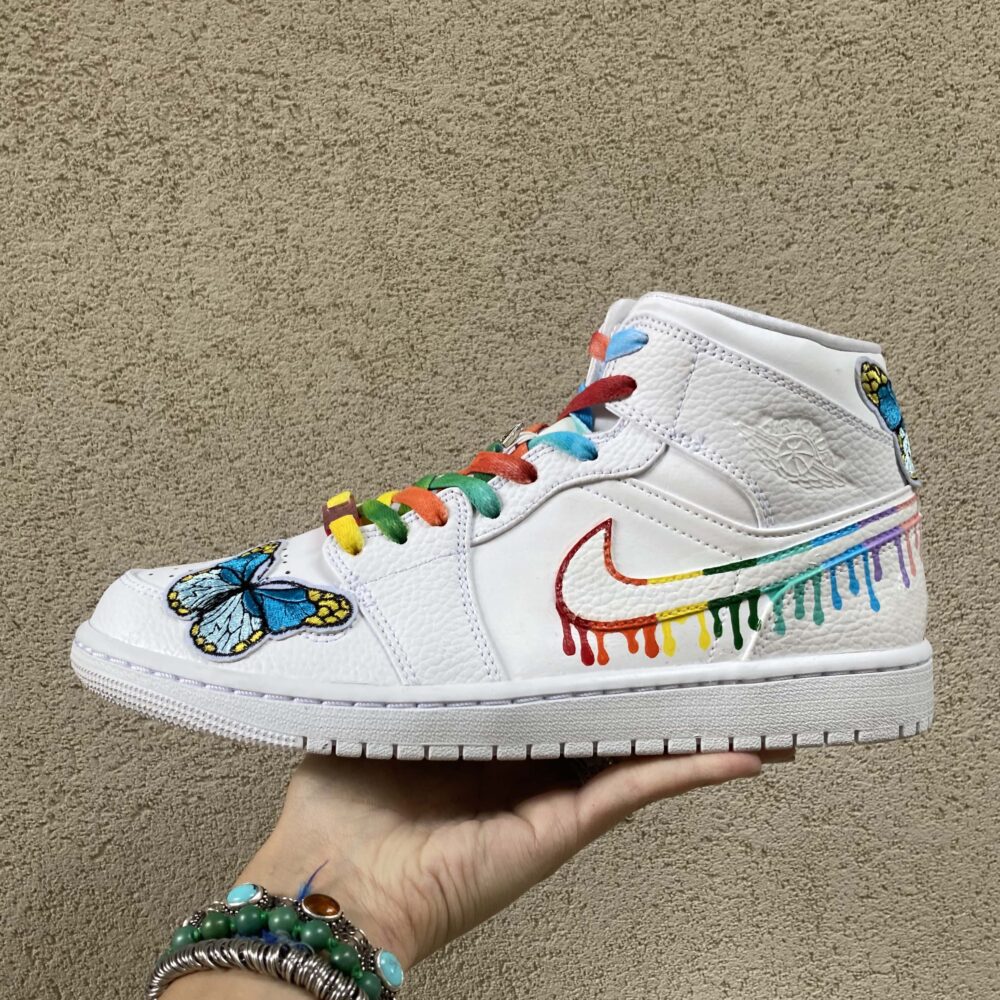 Nike Jordan Custom Swoosh Fire LLab Scarpe Personalizzate