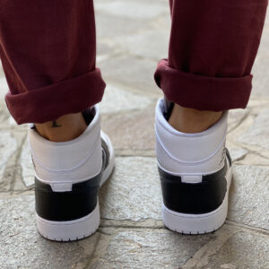 Nike Jordan 1 Custom Inserti in Pelle Nera
