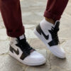 Nike Jordan 1 Custom Inserti in Pelle Nera