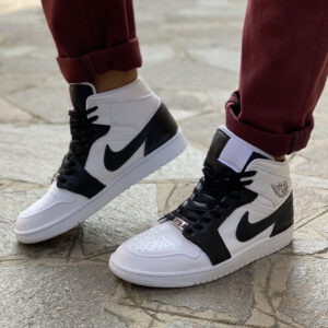 Nike Jordan 1 Custom Inserti in Pelle Nera