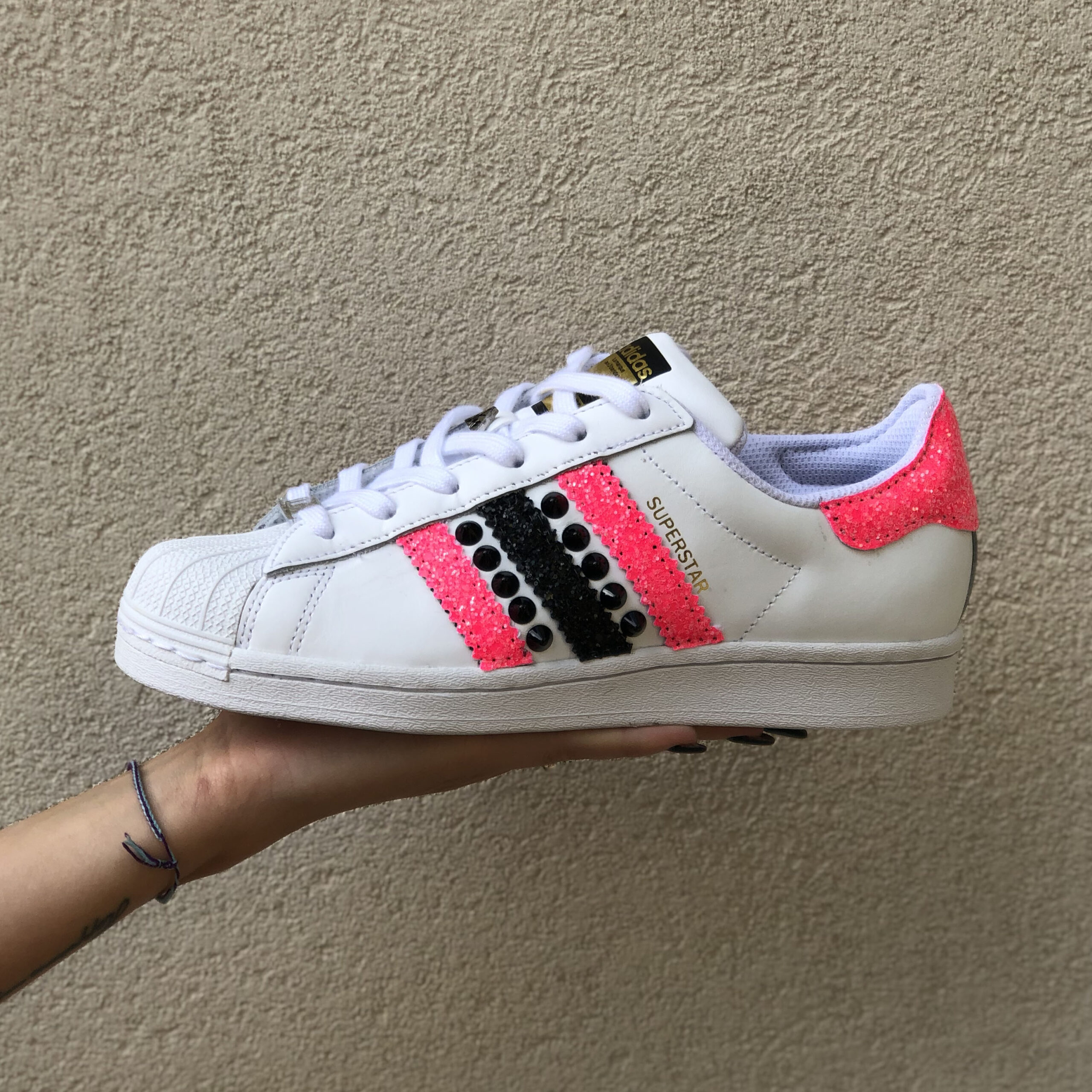 adidas superstar bianche e fucsia